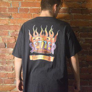 Vintage 90s Brian Setzer Orchestra Band Shirt